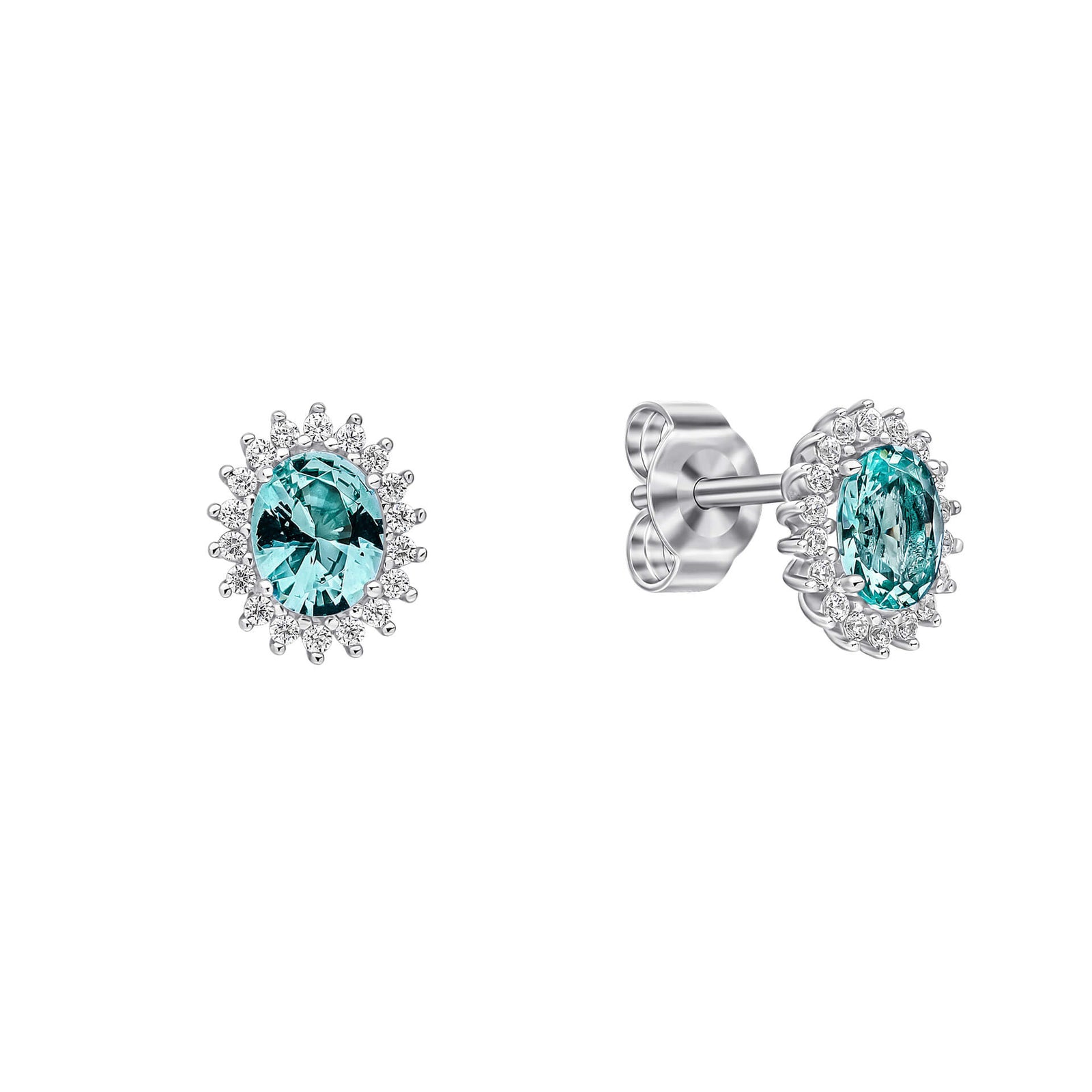 Diamonfire Clear Parabia Cubic Zirconia Timeless Brilliant Cut Earrings E6707