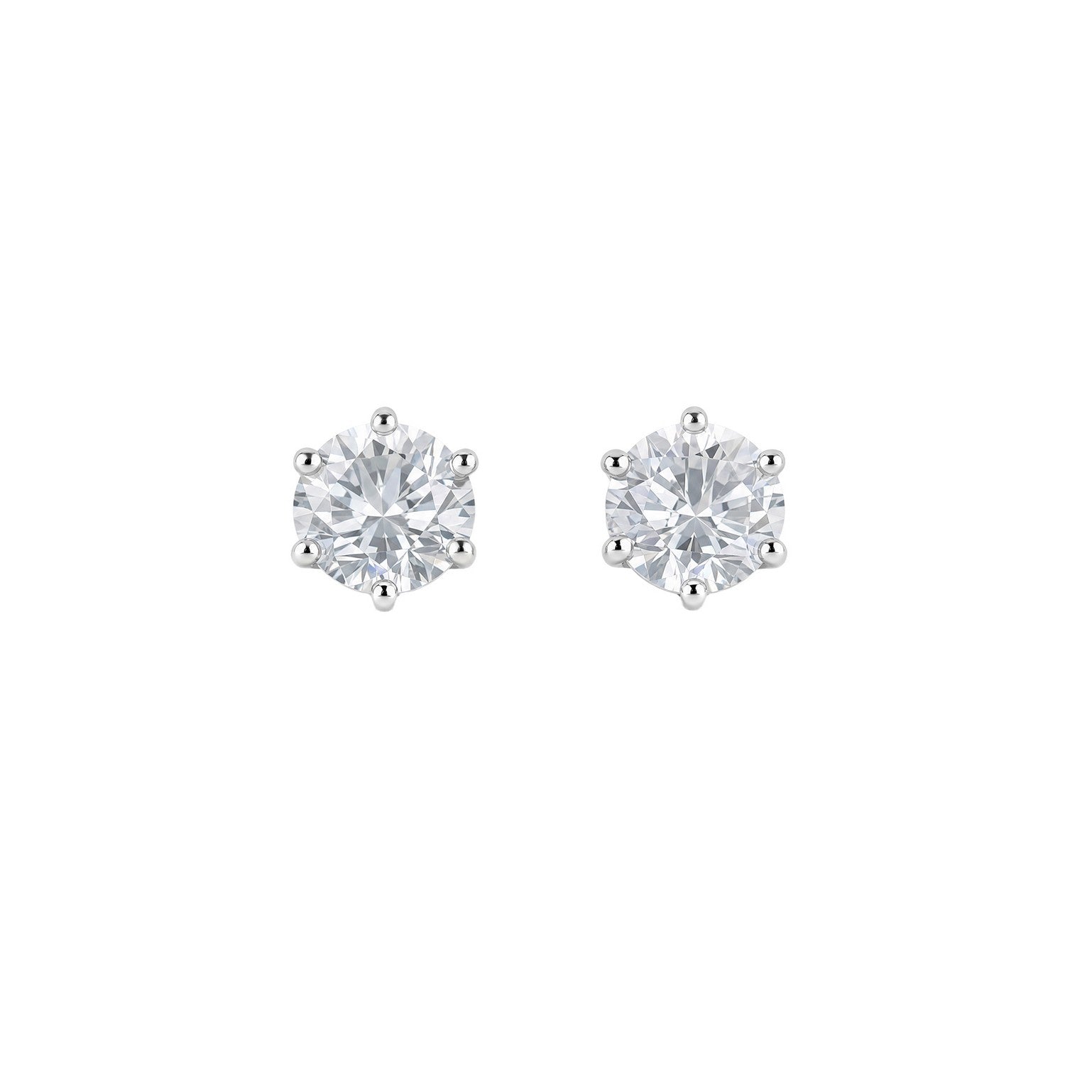 Beginnings Sterling Silver Cubic Zirconia Earrings E6828C