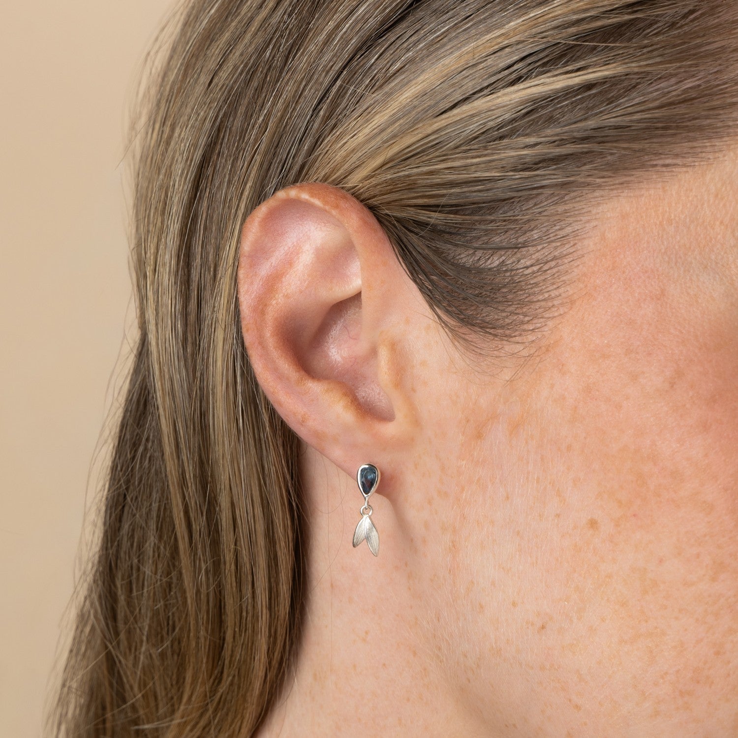 Laura Ashley Asha Leaf Teardrop Earrings E6838