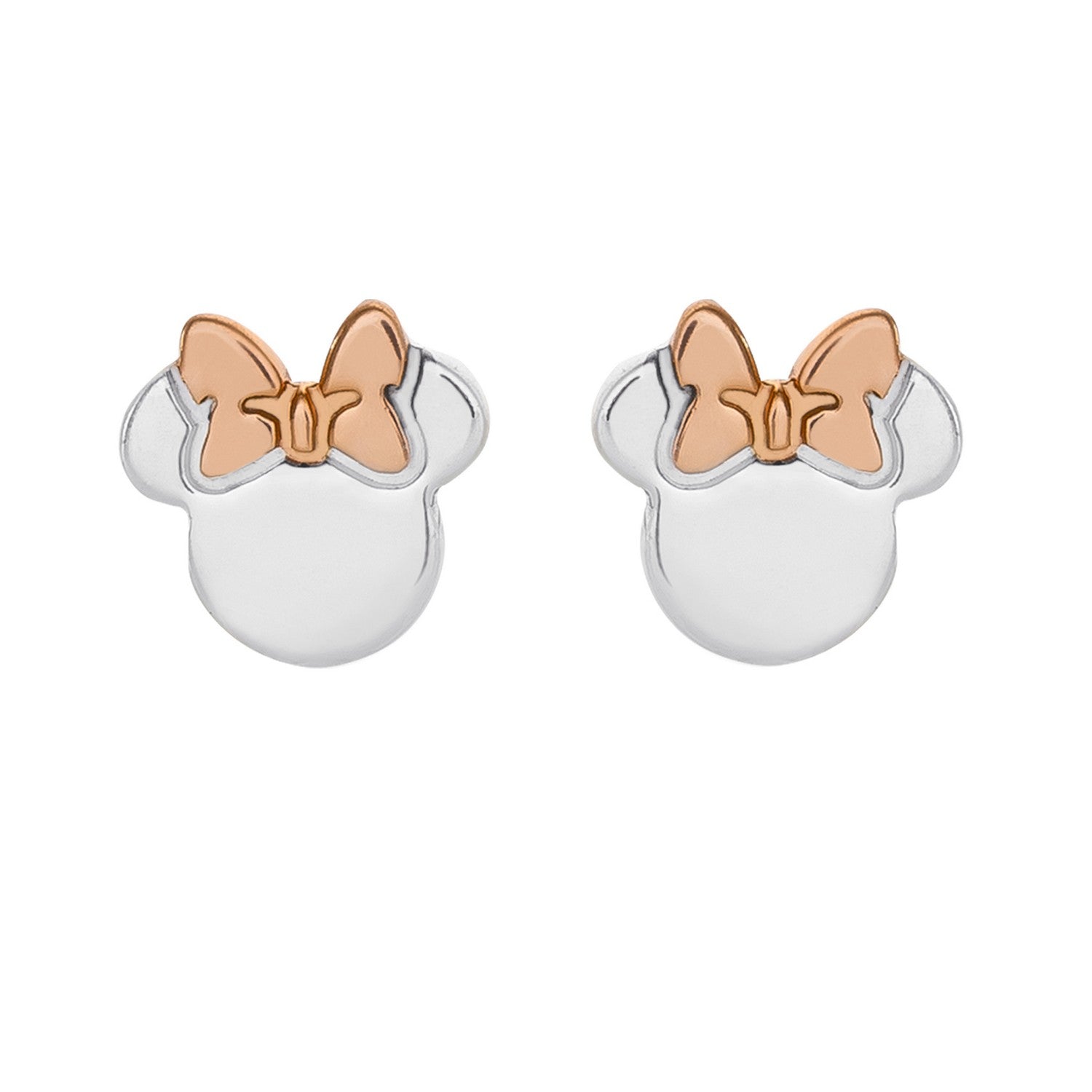 Disney Mickey & Minnie Sterling Silver 925 Tt Plt Mouse Stud Earrings E905119TL.PH