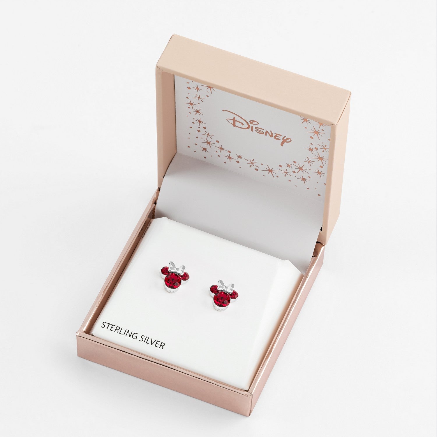 Disney Mickey & Minnie Sterling Silver 925 Mouse July Birthstone Crystal Stud Red Earrings E905162RJUYL.PH