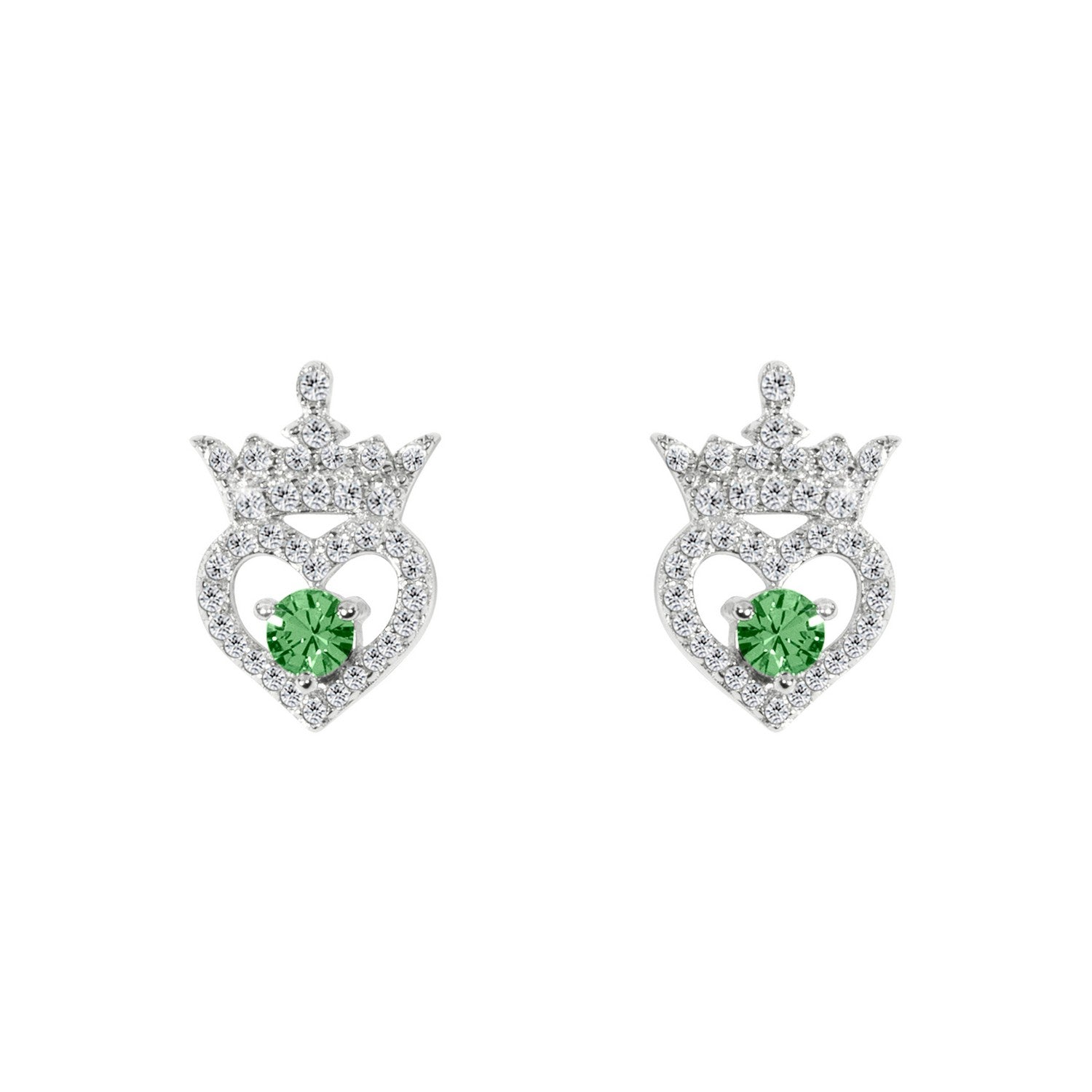 Disney Princess Sterling Silver Birthstone Crown – August Earrings E906315RAUGL.PH