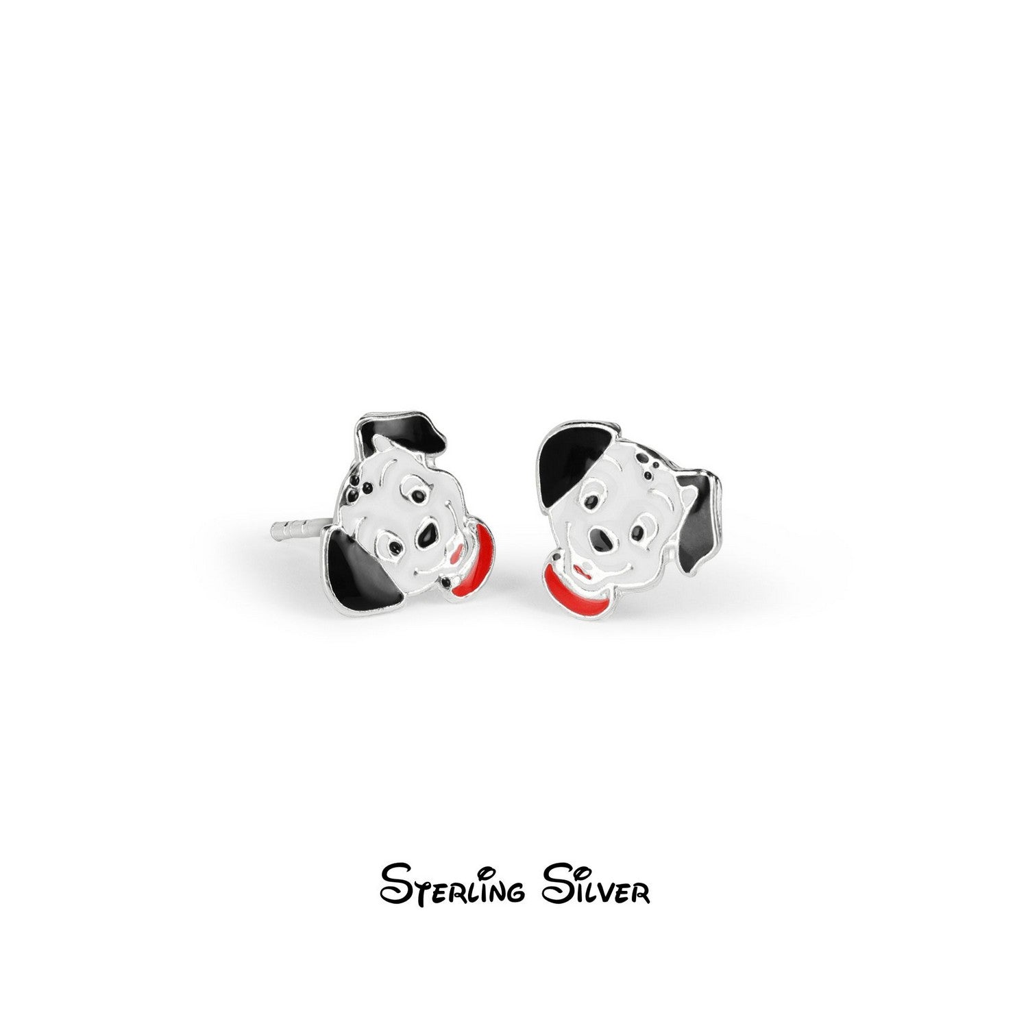 Disney Sterling Silver 925 101 Dalmatians Enamel Earrings E908017SL.PH