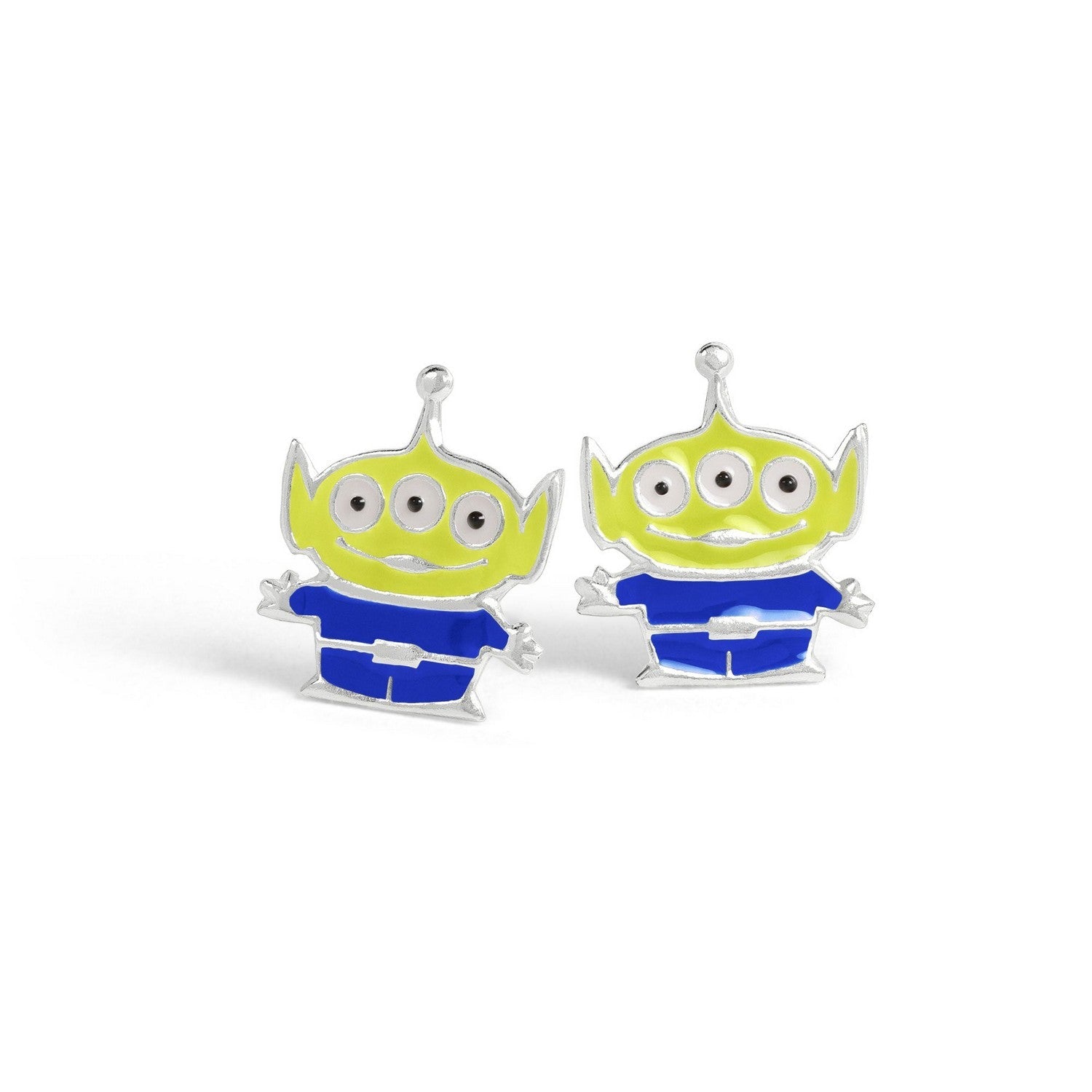 Kids Film And Cartoon Toy Story Alien Sterling Silver Earrings E913039SL.PH