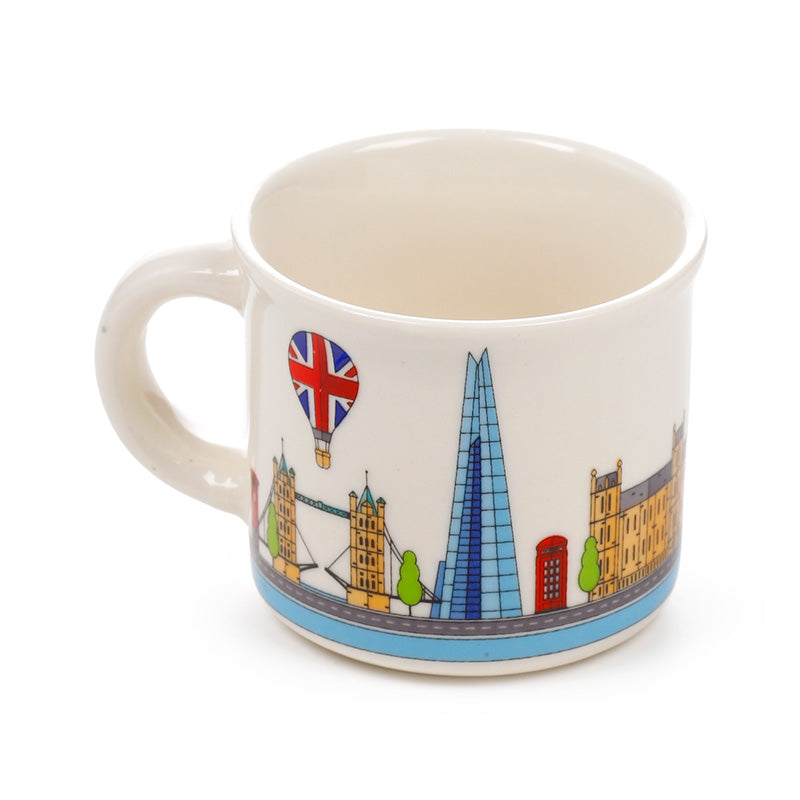London Icons Set of 2 Porcelain Espresso Cups ECPS12