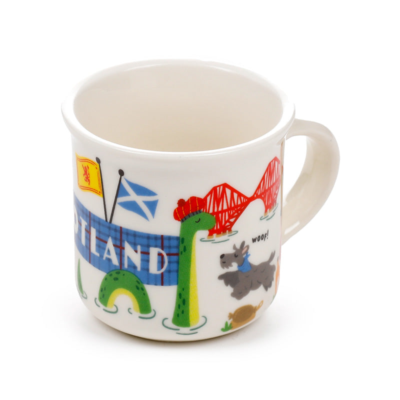 Scotland Souvenir Set of 2 Porcelain Espresso Cups 75ml ECPS20