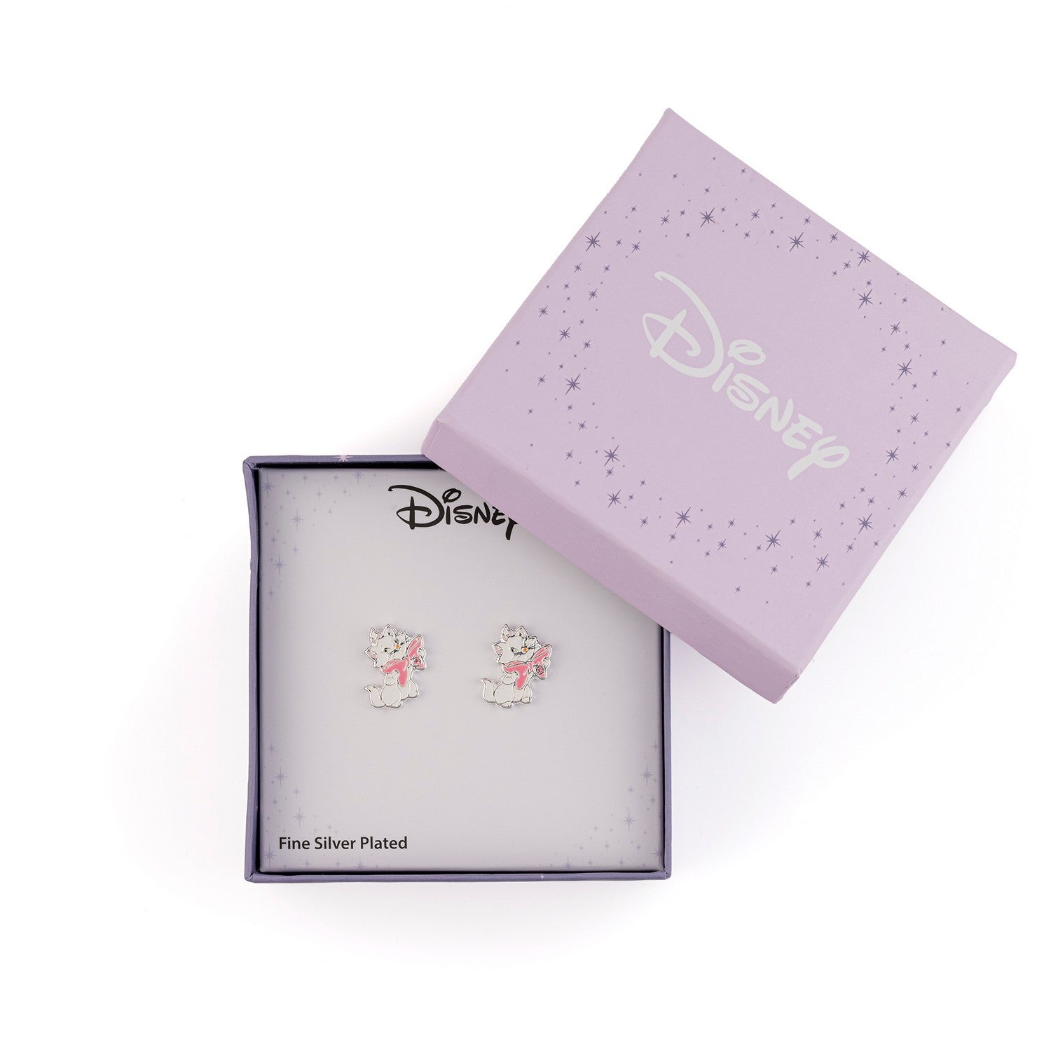 Disney Brass Slv Plt Marie Aristocats Stud Earrings EF01445SRPL.PA