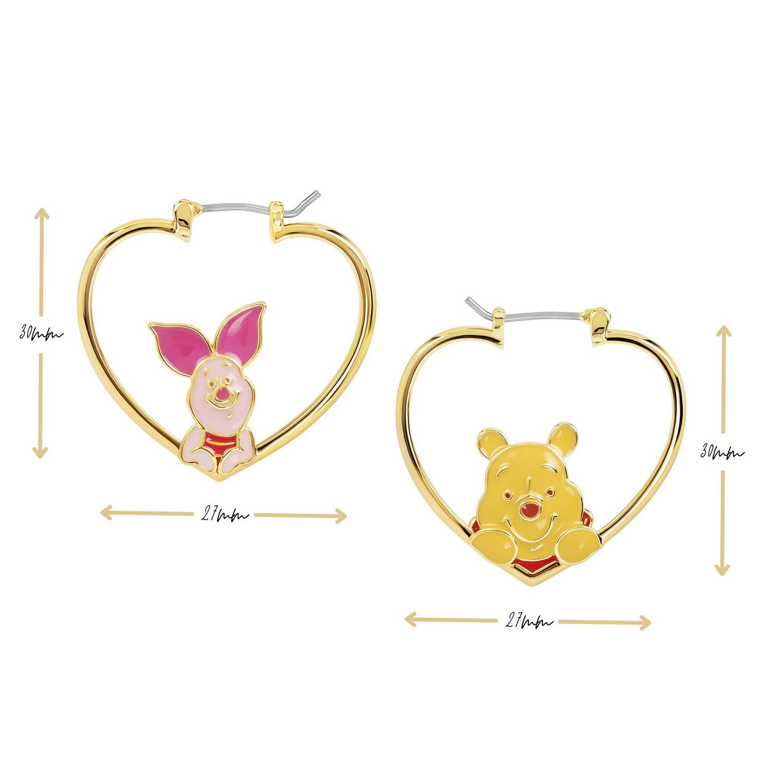 Disney Winnie The Pooh Character Yellow Earrings EF01496YL.PH