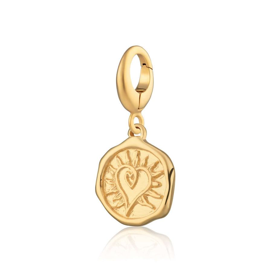 Engraved Gold Plated Manifest Love Charm CGMANLV