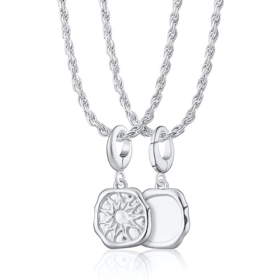 Engraved Silver Manifest Energy Necklace CNSMANEN-TWIST-1