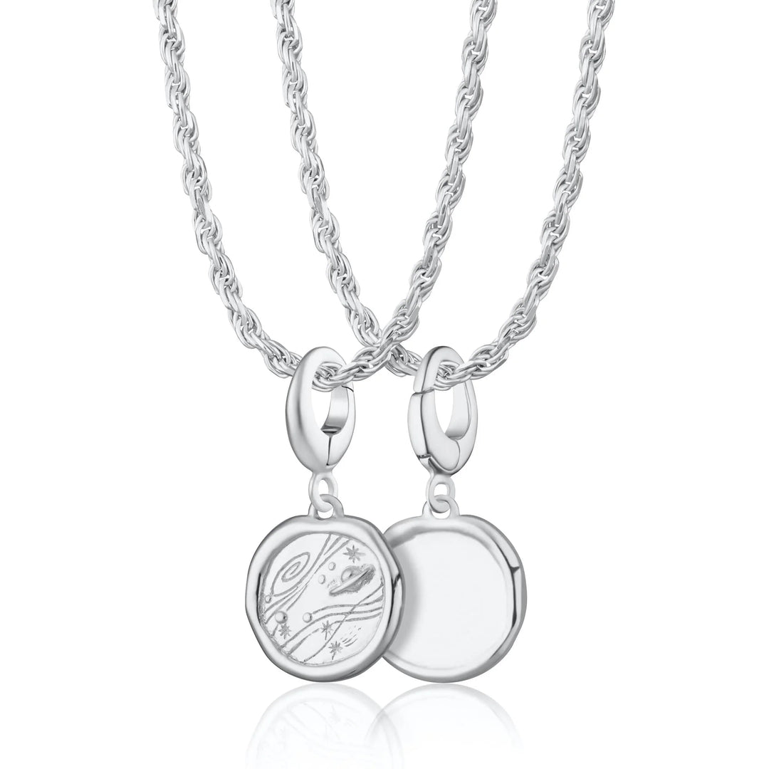 Engraved Silver Manifest Trust Necklace CNSMANTR-TWIST-1