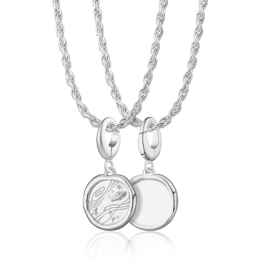 Engraved Silver Manifest Trust Necklace CNSMANTR-TWIST-1