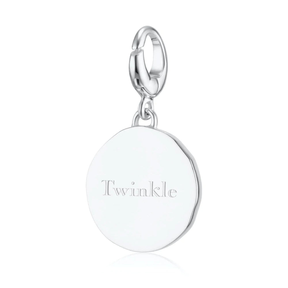 Engraved Silver North Star Charm VCSNSTR