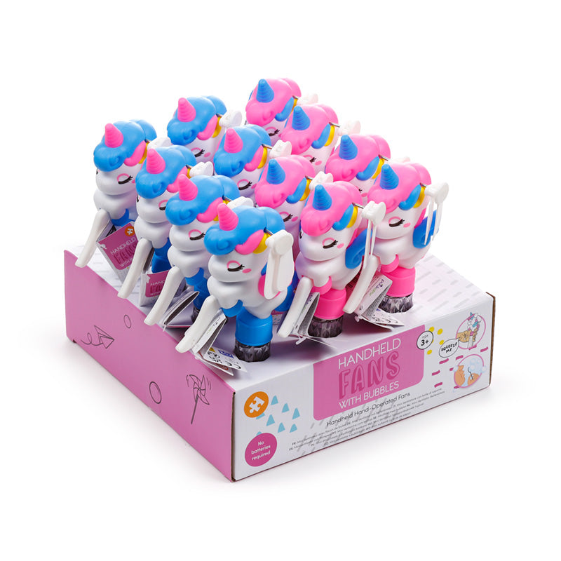 Unicorn Magic Handheld Hand-Operated Fan with Bubbles FAN18