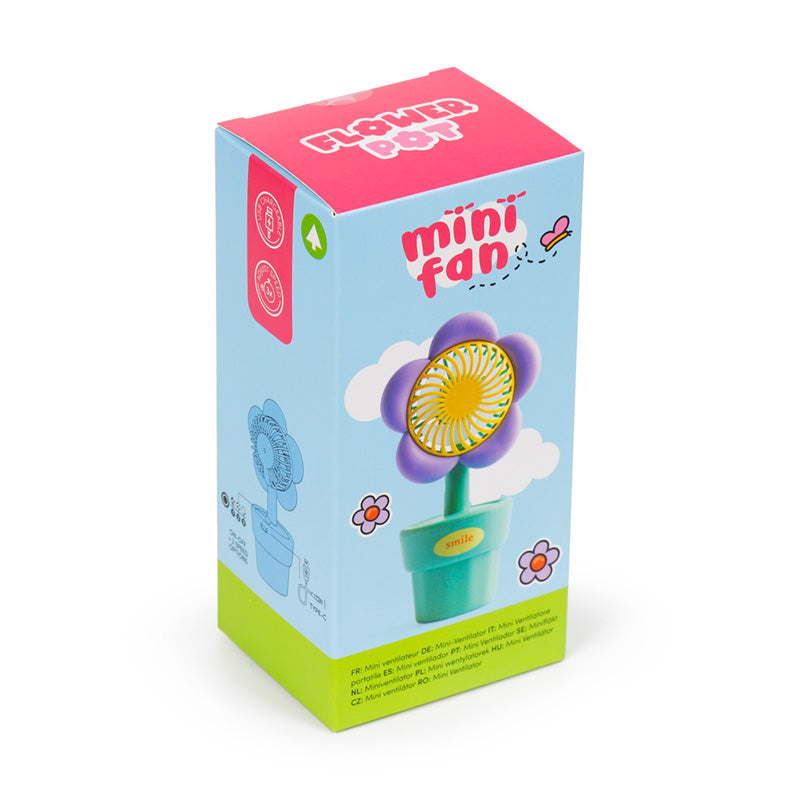 Flower Pot Mini Fan Rechargeable USB FAN22