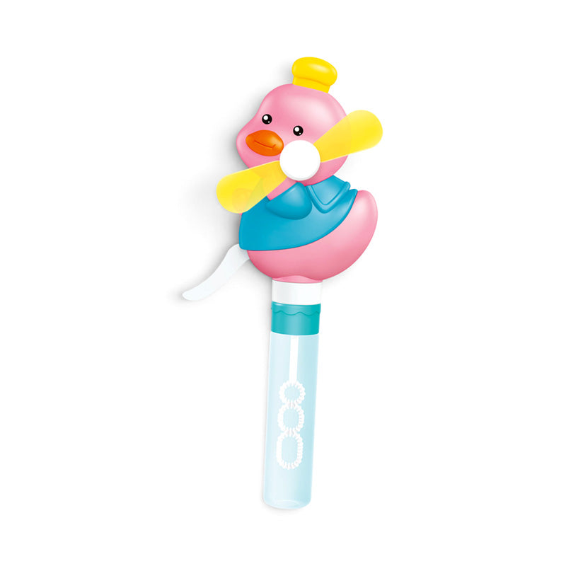 Summertime Duck Handheld Hand-Operated Fan with Bubbles FAN29