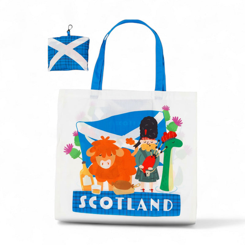 Foldable Reusable Shopping Bag Scotland Souvenir FBAG48