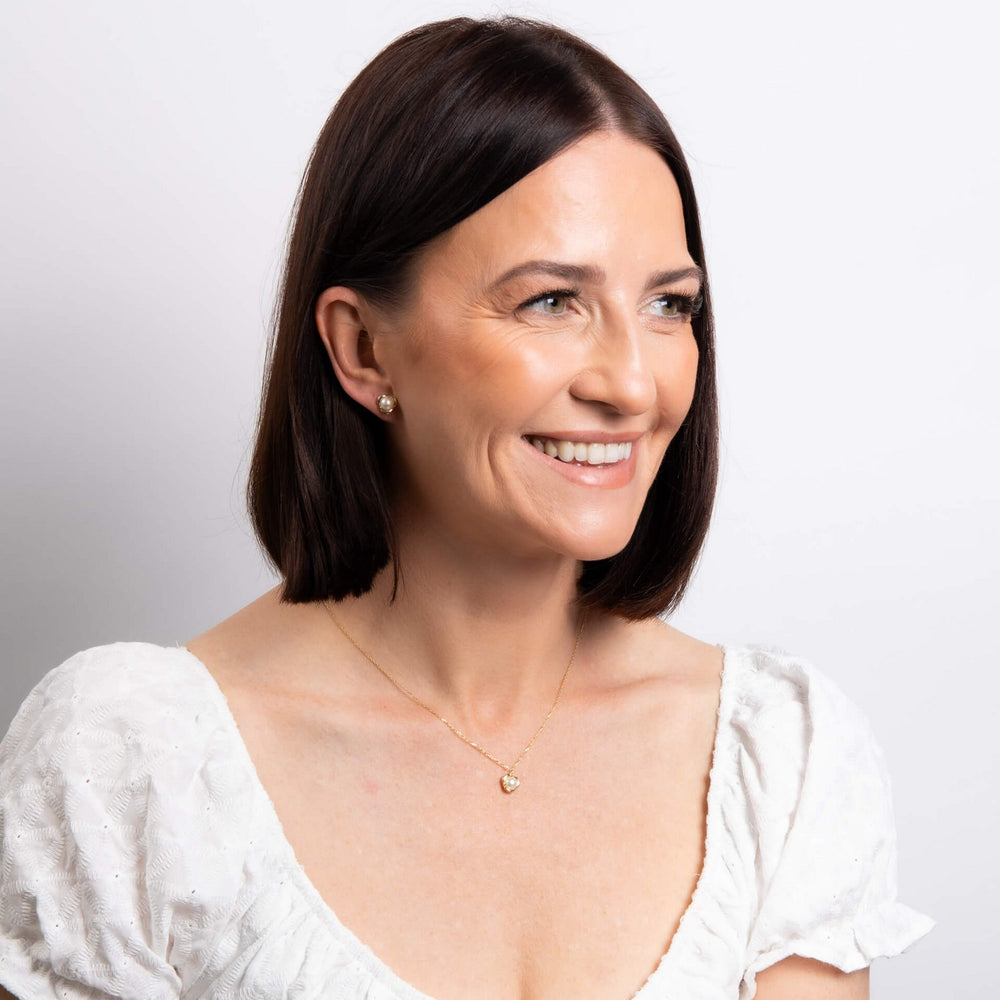 9ct Yellow Gold Pearl Necklace GN416W