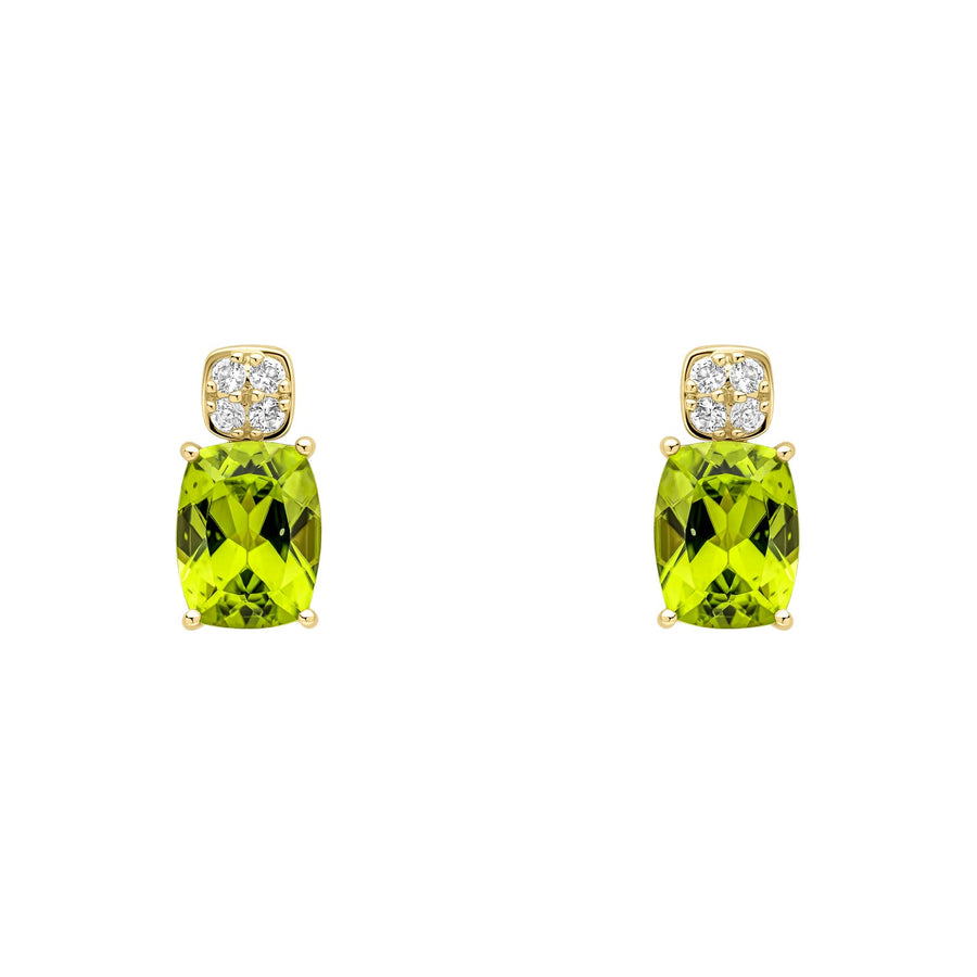 9ct Yellow Gold Peridot Earrings GE2512G