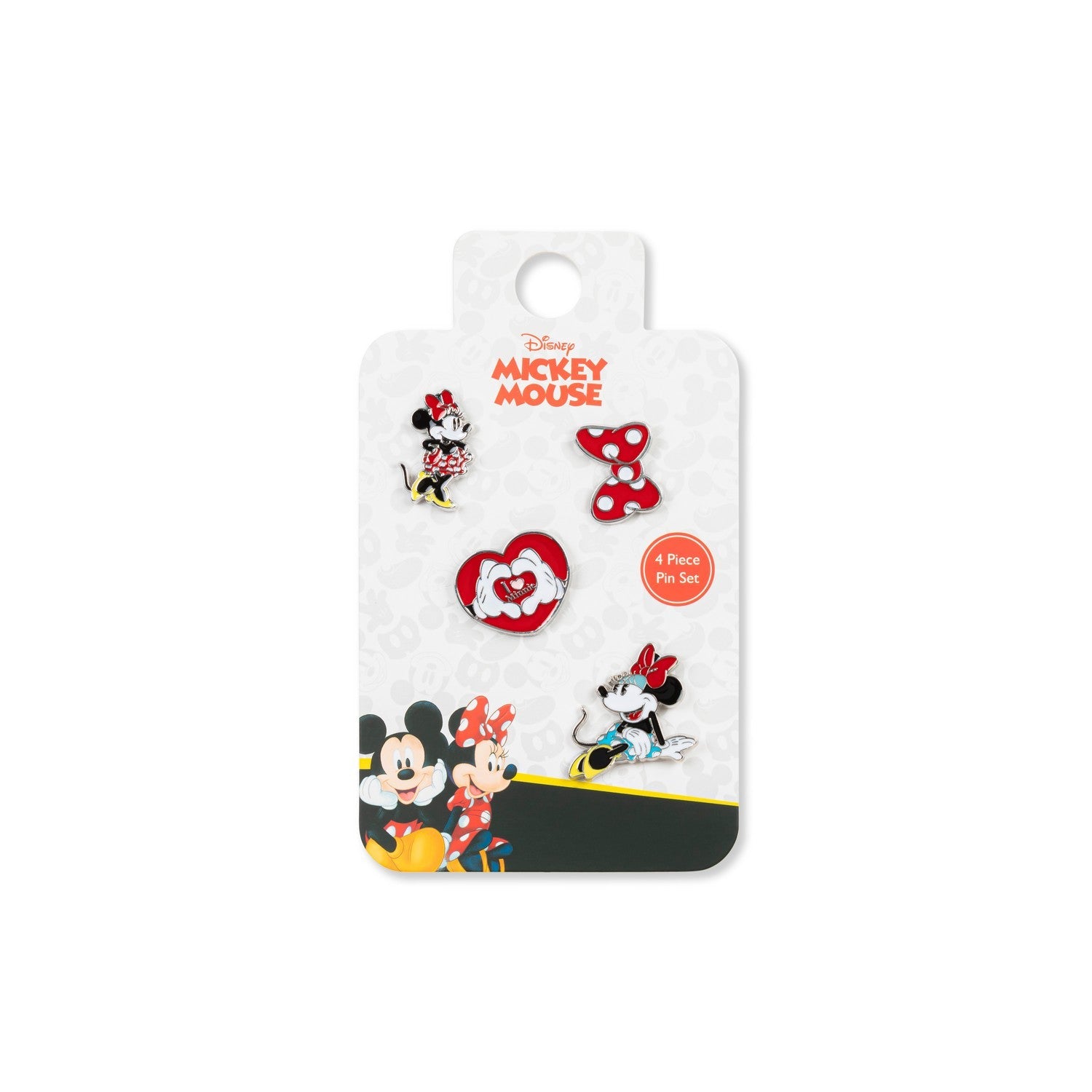 Disney Mickey & Minnie 4 Pcs Mouse Pin Red Set GH00091L.PH