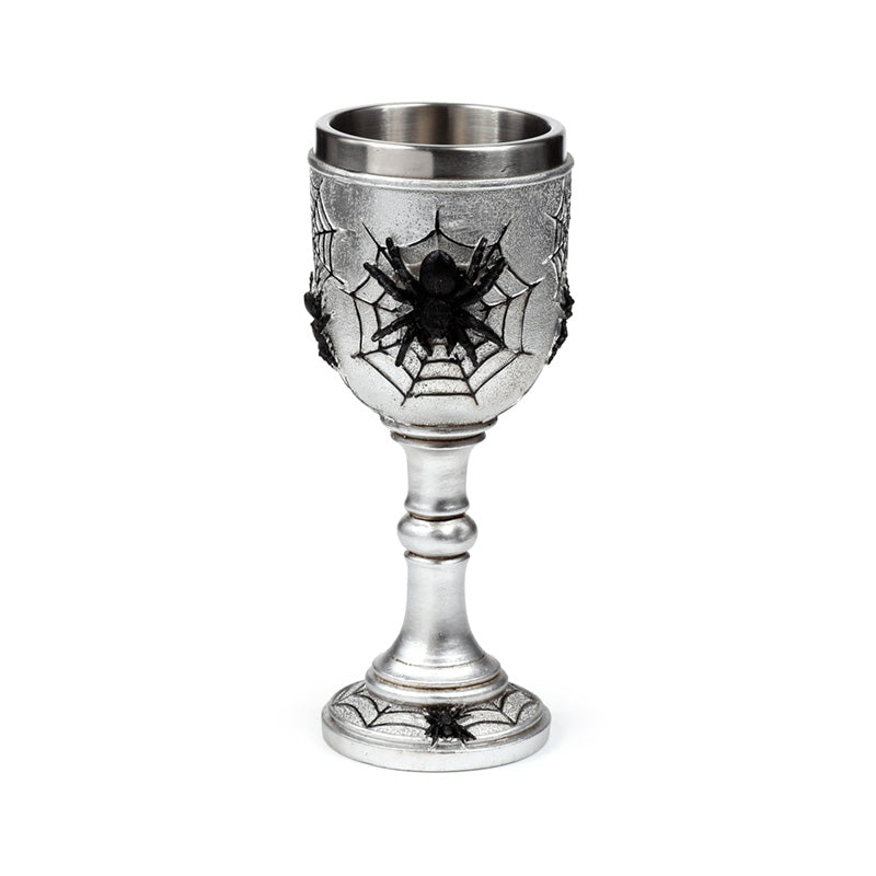 Decorative Spider Web Goblet GOTH60