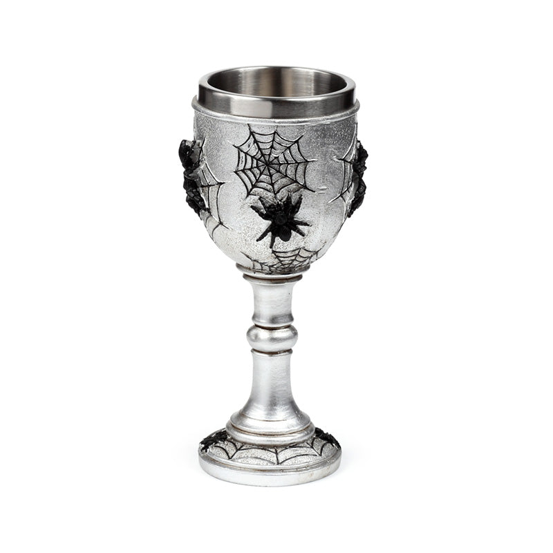 Decorative Spider Web Goblet GOTH60