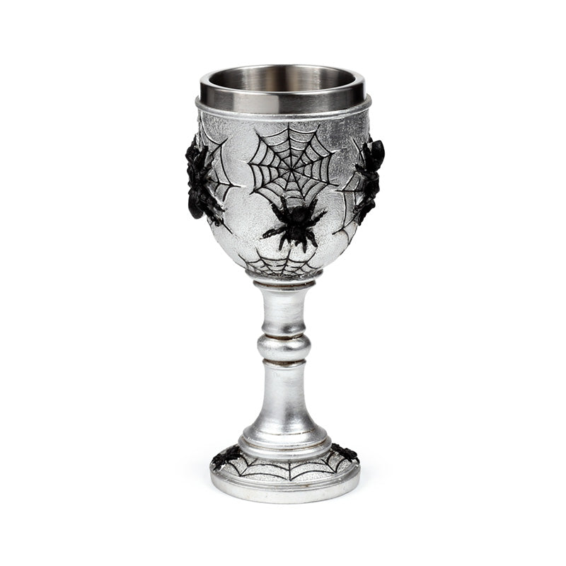 Decorative Spider Web Goblet GOTH60
