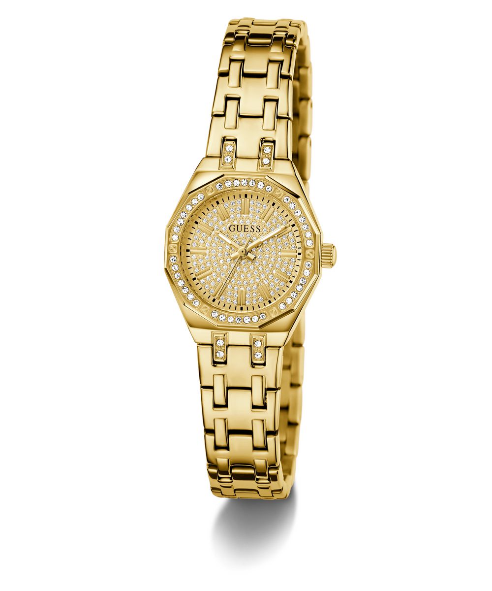 Guess Pixie Women’s 25mm Gold Tone Champagne Dial Crystal Watch GW0931L2