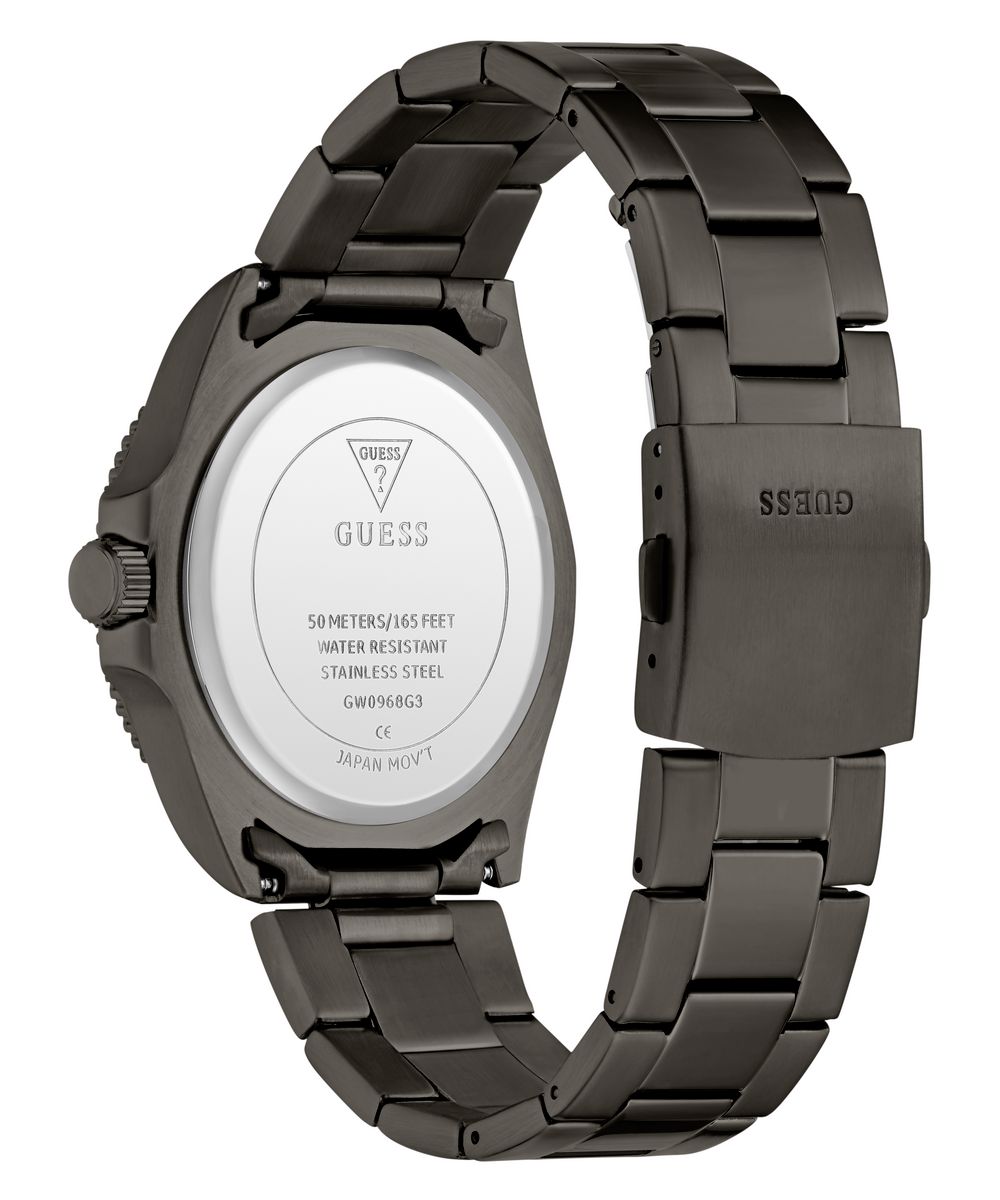 Guess Men’s 41mm Gunmetal Bracelet Green Dial Watch GW0968G3