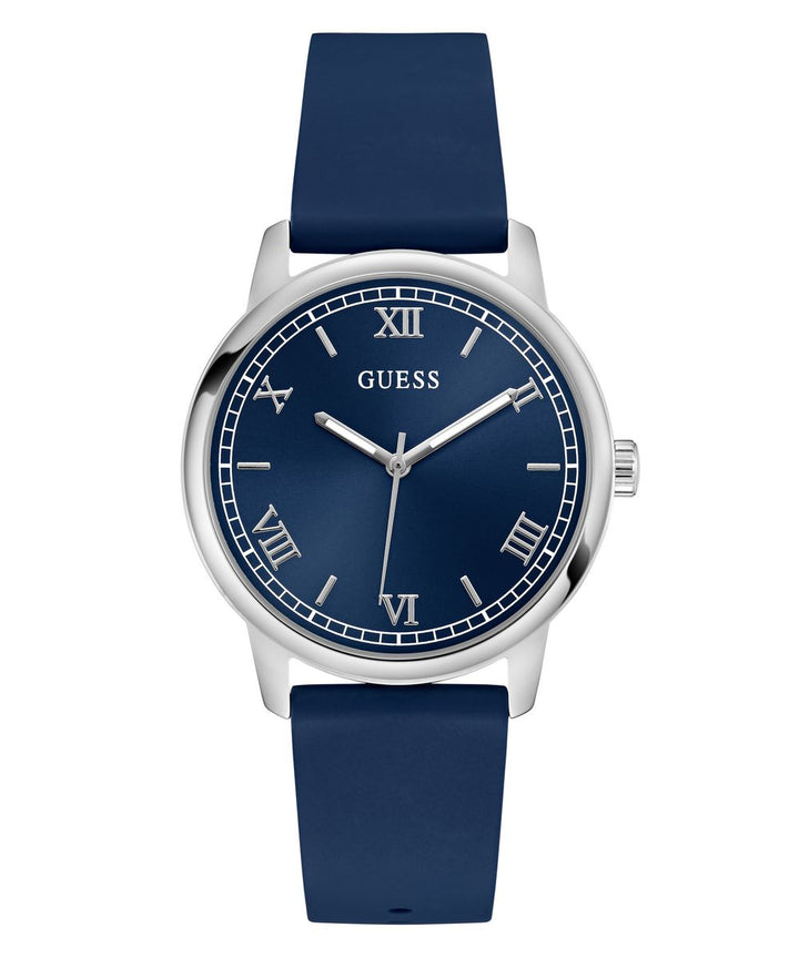 Guess Chandler Men’s 40mm Blue Dial Blue Silicone Watch GW0973G1