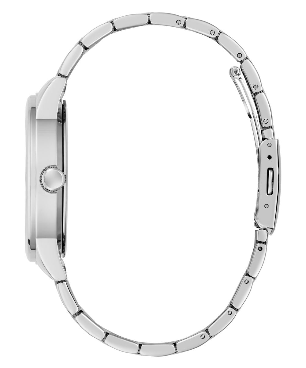 Guess Emerson Men’s 42mm Silver Tone Green Dial Bracelet Watch GW0976G5