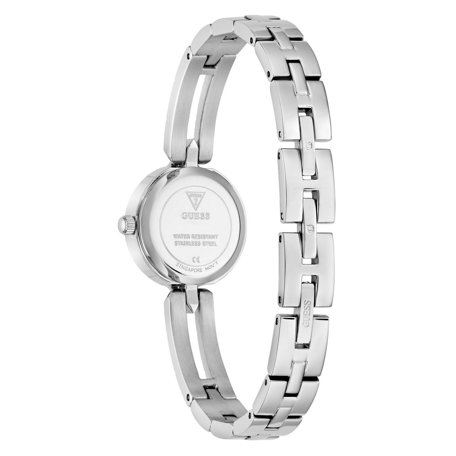 Guess Men’s Cassidy Silver Dial Bracelet Watch GW1016L1