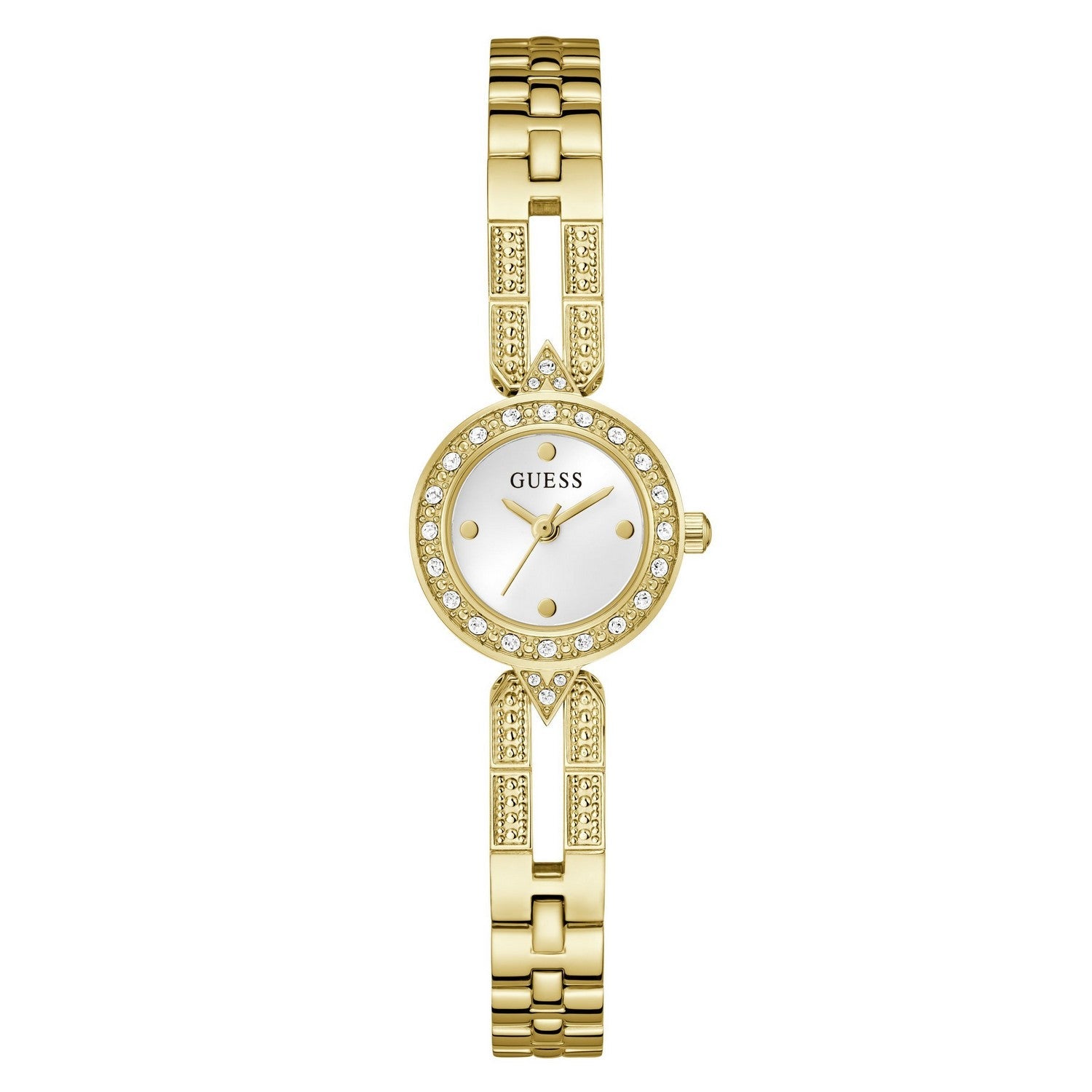 Guess Men’s Cassidy White Dial Bracelet Watch GW1016L2