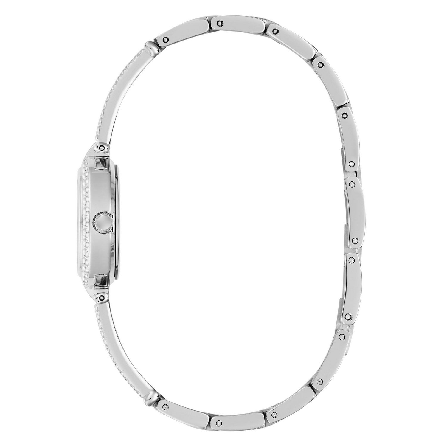 Guess Men’s Holly Silver Dial Bracelet Watch GW1017L1