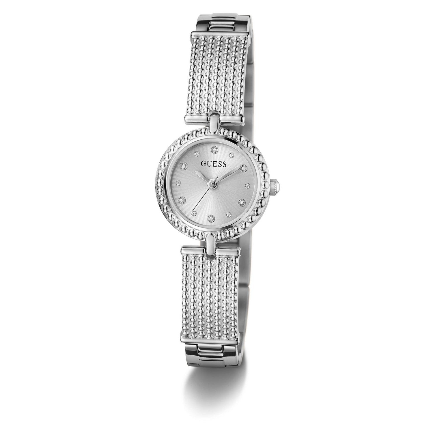 Guess Men’s Holly Silver Dial Bracelet Watch GW1017L1