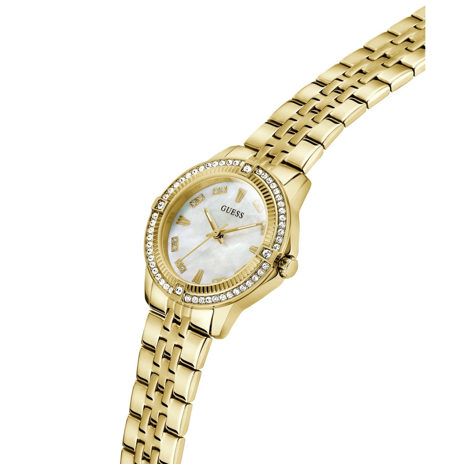Guess Men’s Colette White Dial Bracelet Watch GW1027L2