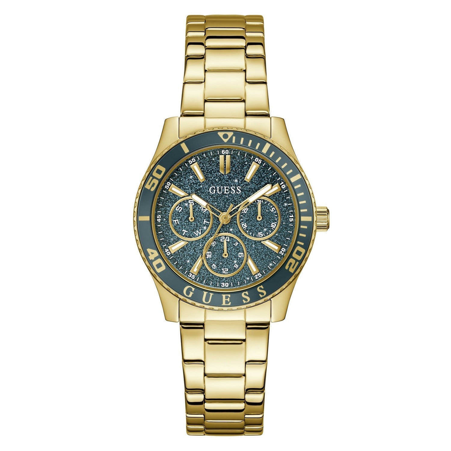 Guess Men’s Mariana Teal Dial Bracelet Watch GW1035L2