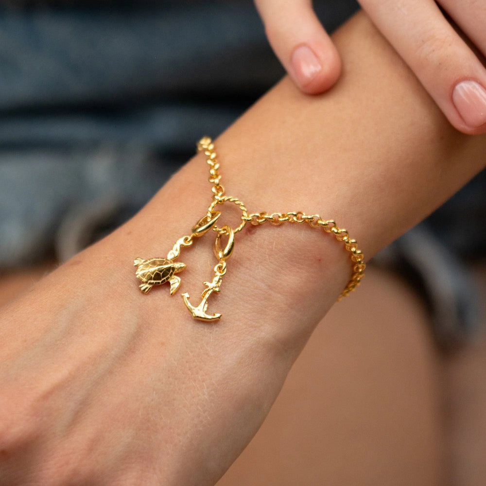 Gold Plated Anchor Charm CGAN