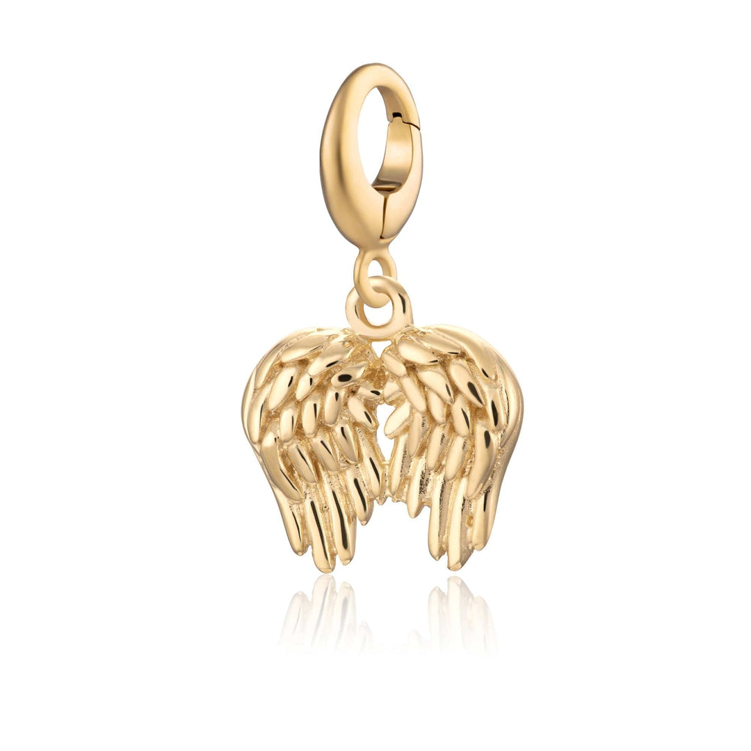 Gold Plated Angel Wings Charm CGAS