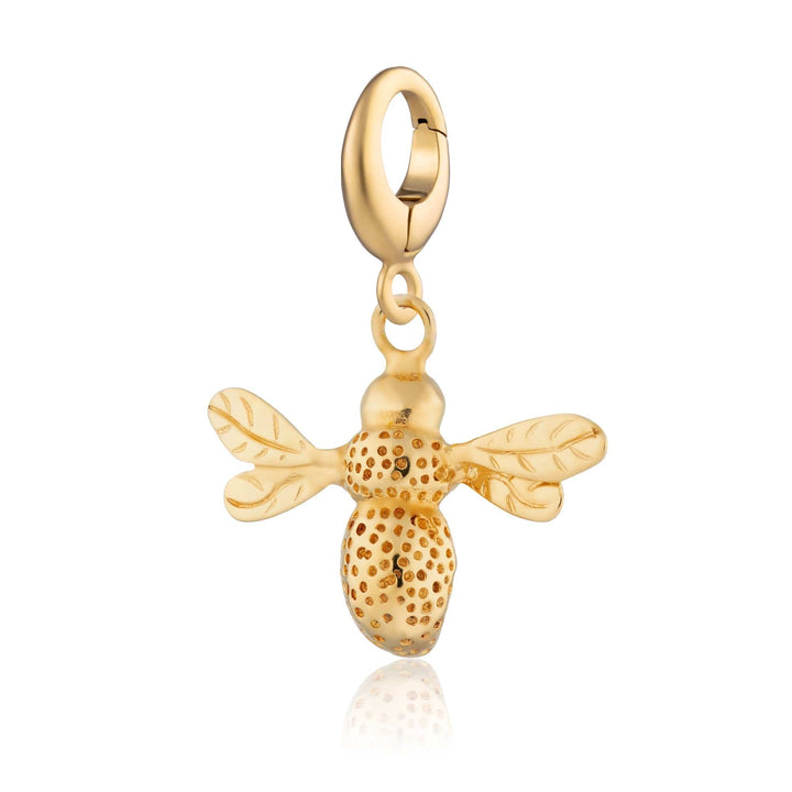 Gold Plated Bee Charm CGBZ