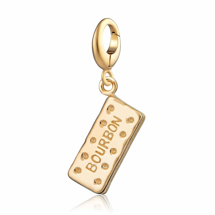 Gold Plated Bourbon Biscuit Charm CGBON
