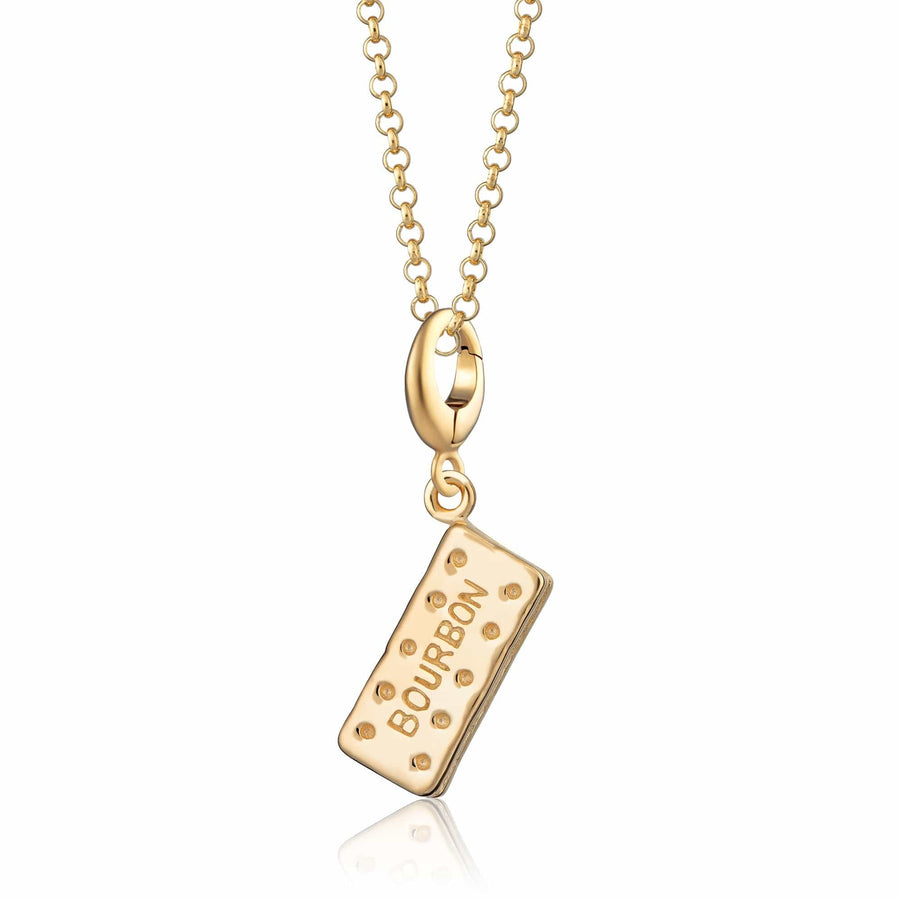 Gold Plated Bourbon Biscuit Necklace CNGBON-1