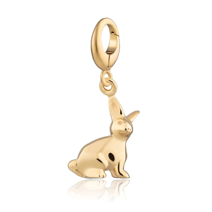 Gold Plated Bunny Charm CGBU