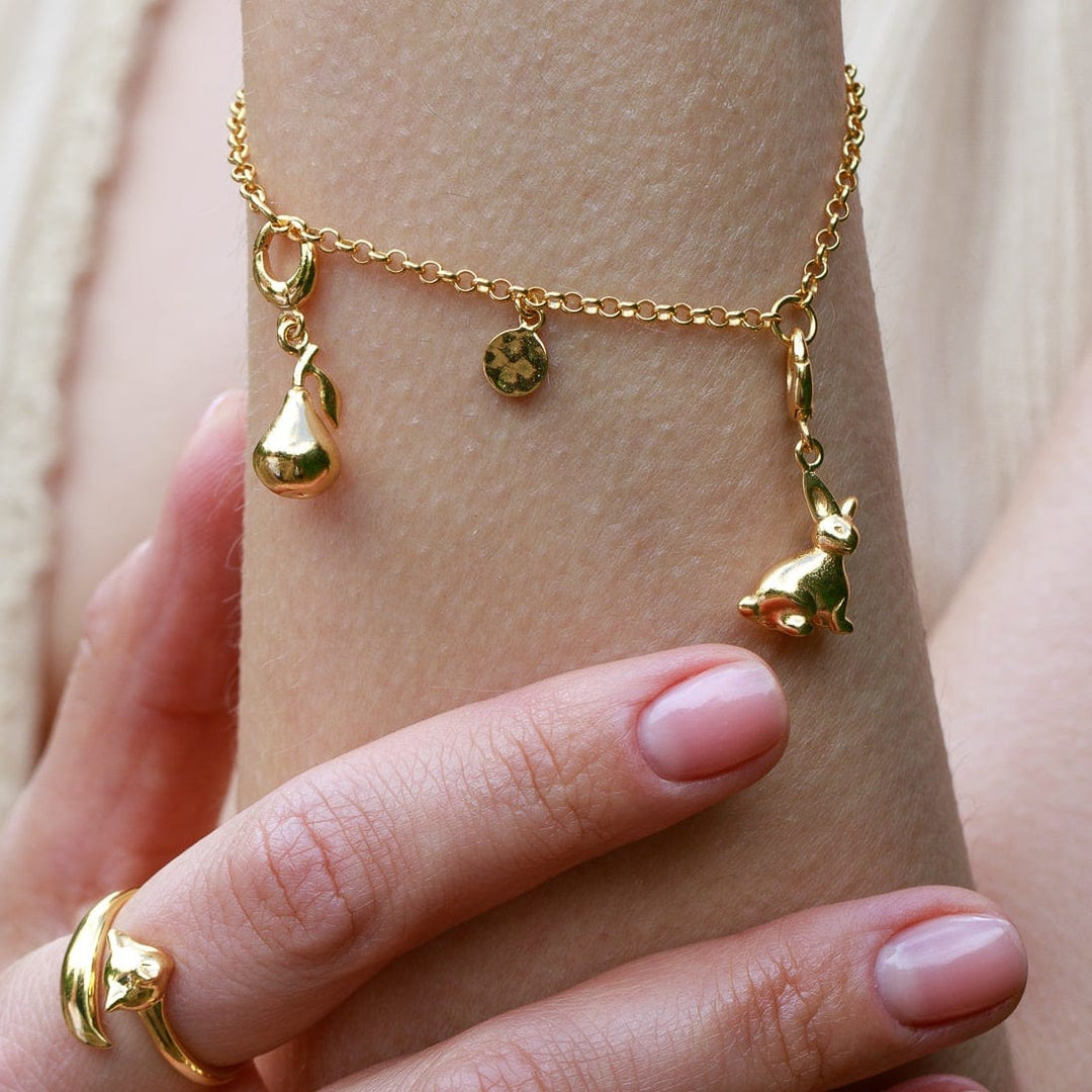 Gold Plated Bunny Charm CGBU