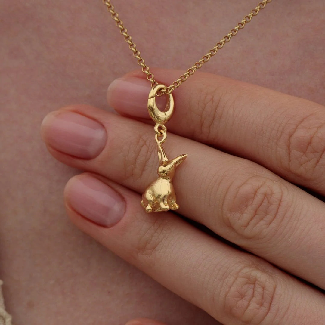 Gold Plated Bunny Charm CGBU