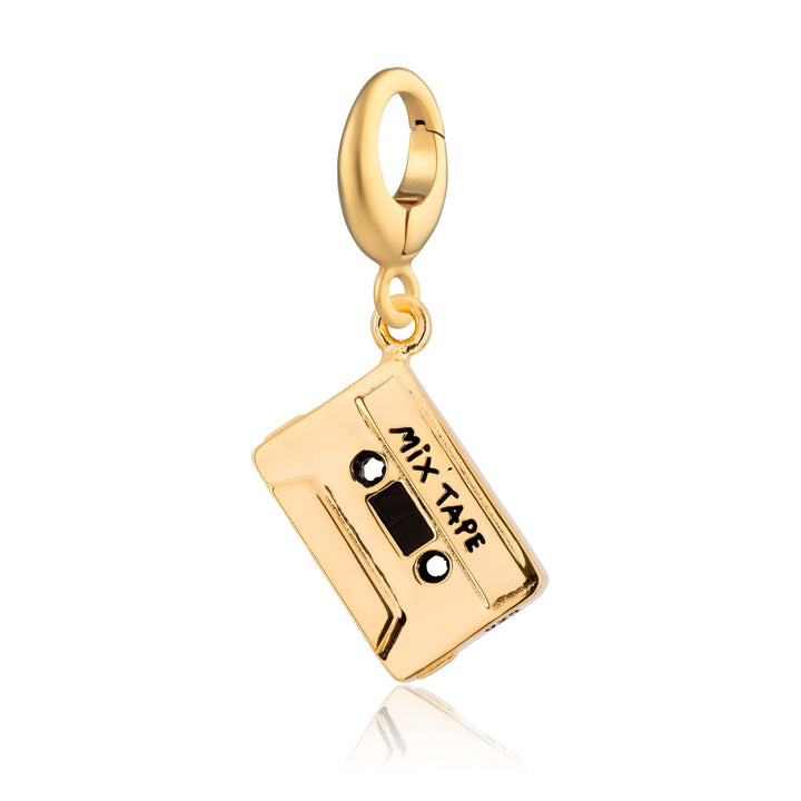 Gold Plated Cassette Tape Charm CGTAPE
