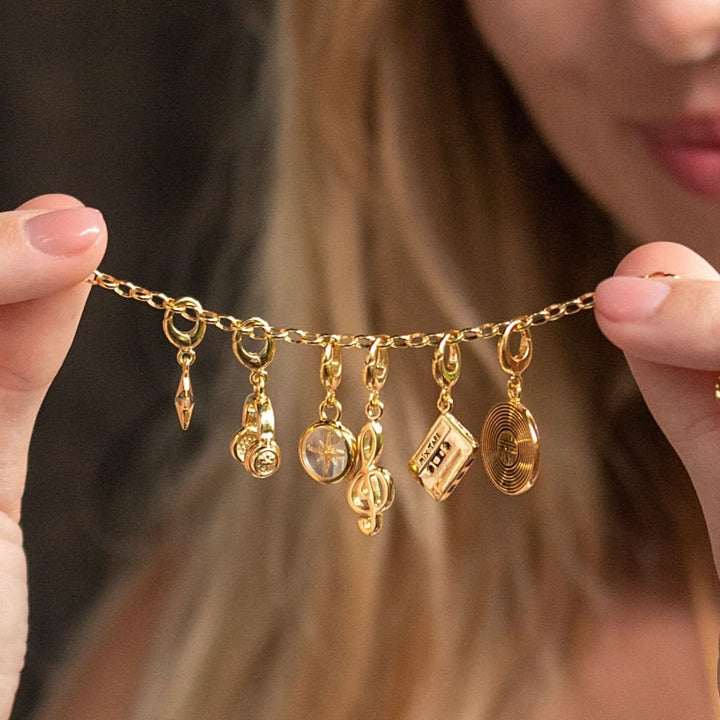 Gold Plated Charm Bracelet CBRG