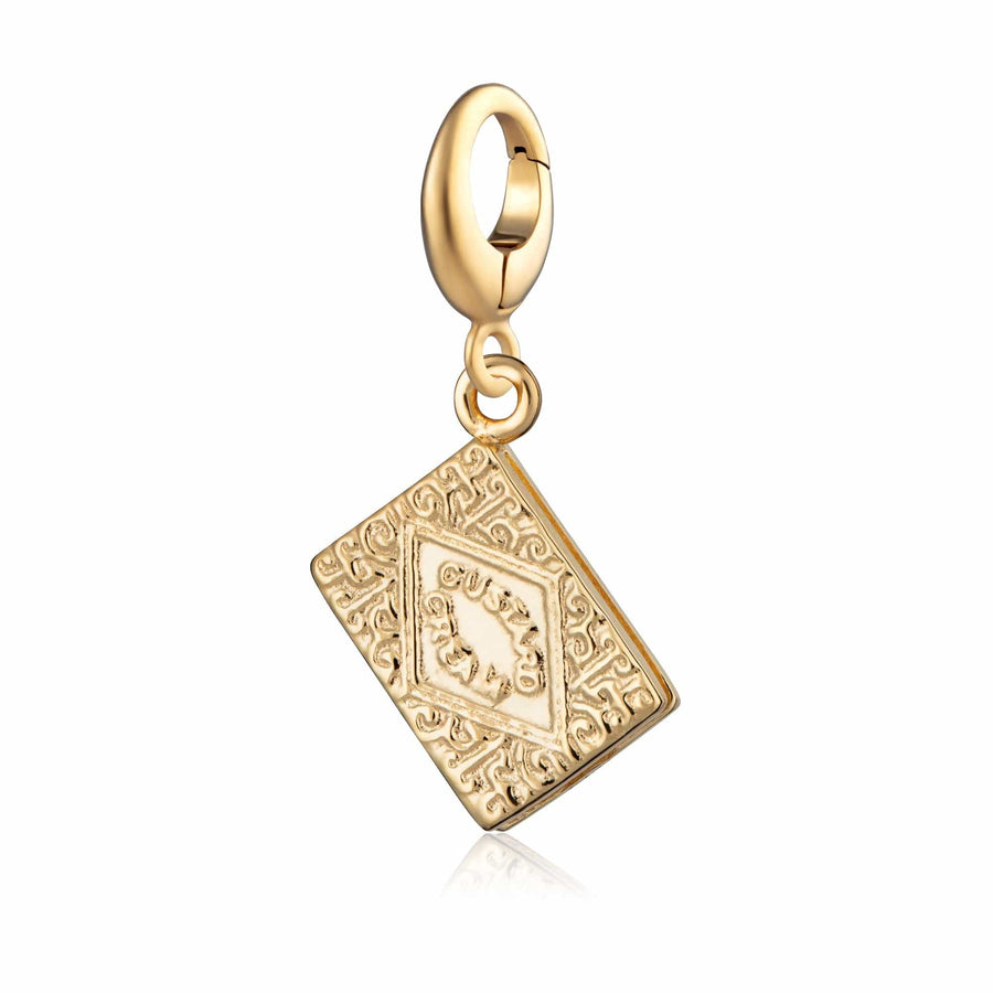 Gold Plated Custard Cream Charm CGBC