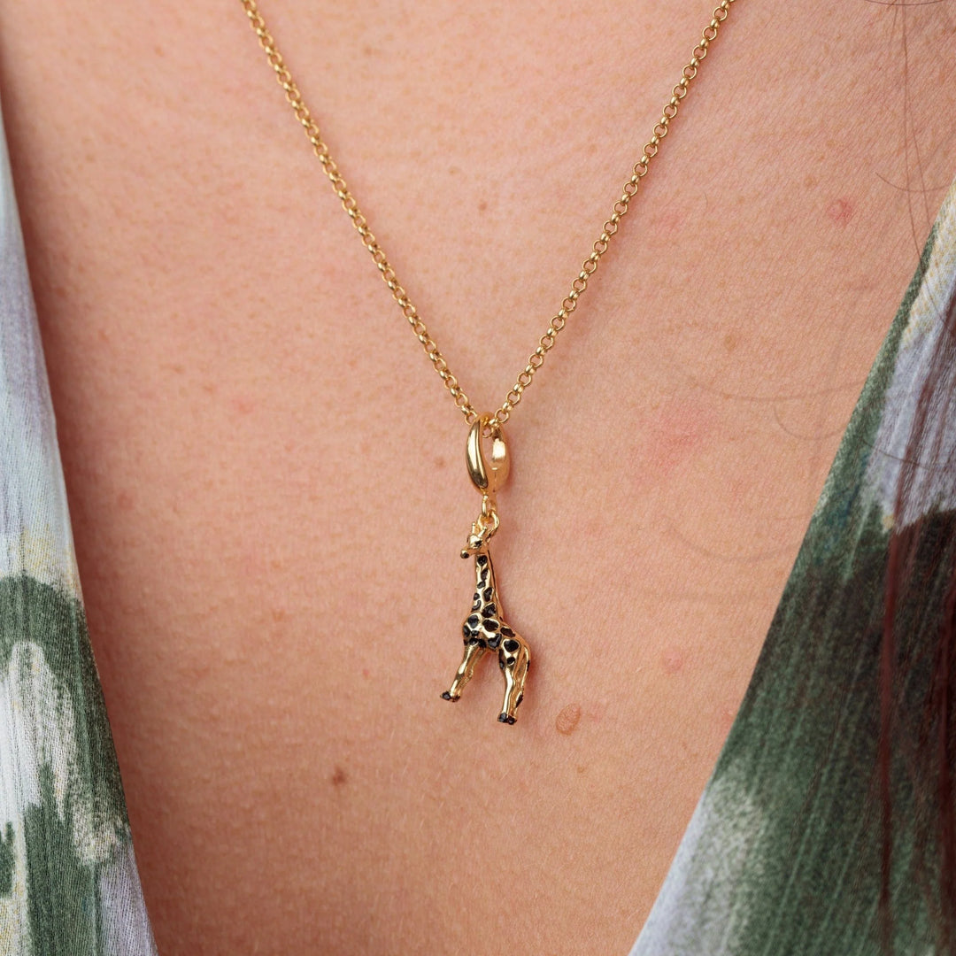 Gold Plated Giraffe Charm CGGRF