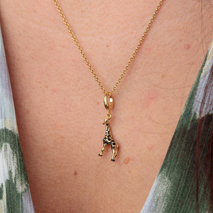 Gold Plated Giraffe Charm CGGRF